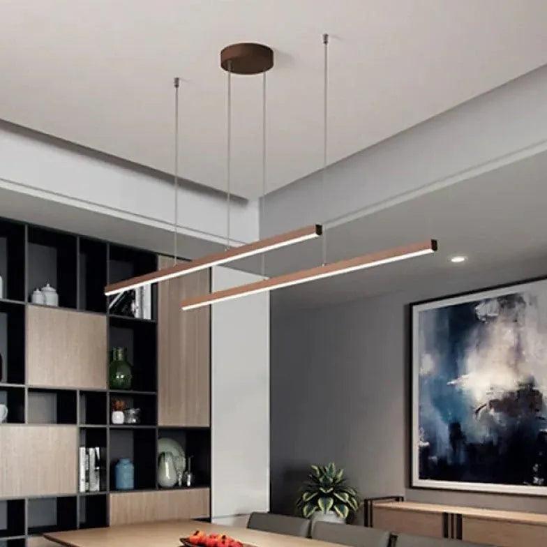 Minimalistische hanglamp met ledstrip voor de eetkamer | boxzora