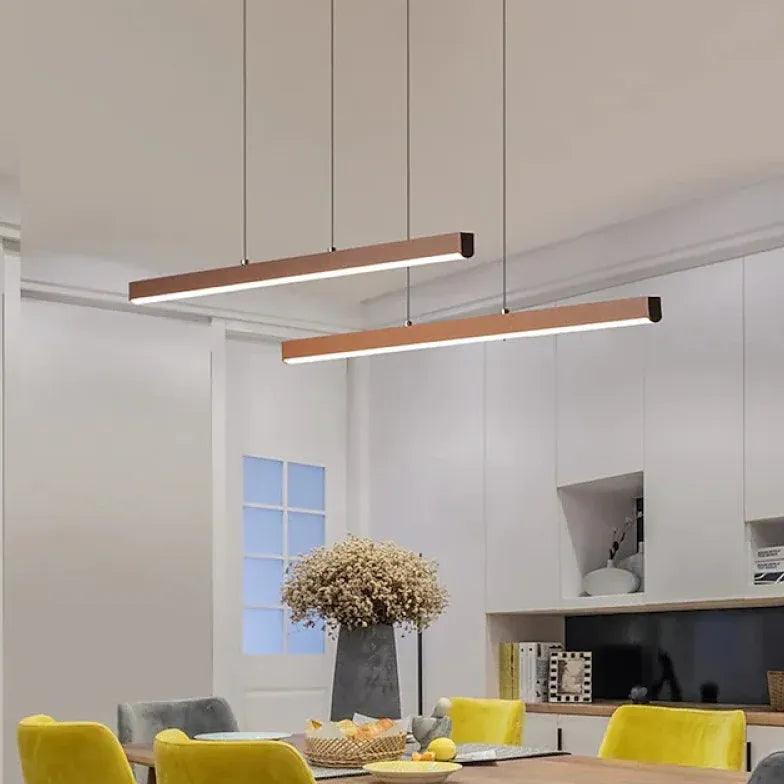 Minimalistische hanglamp met ledstrip voor de eetkamer | boxzora