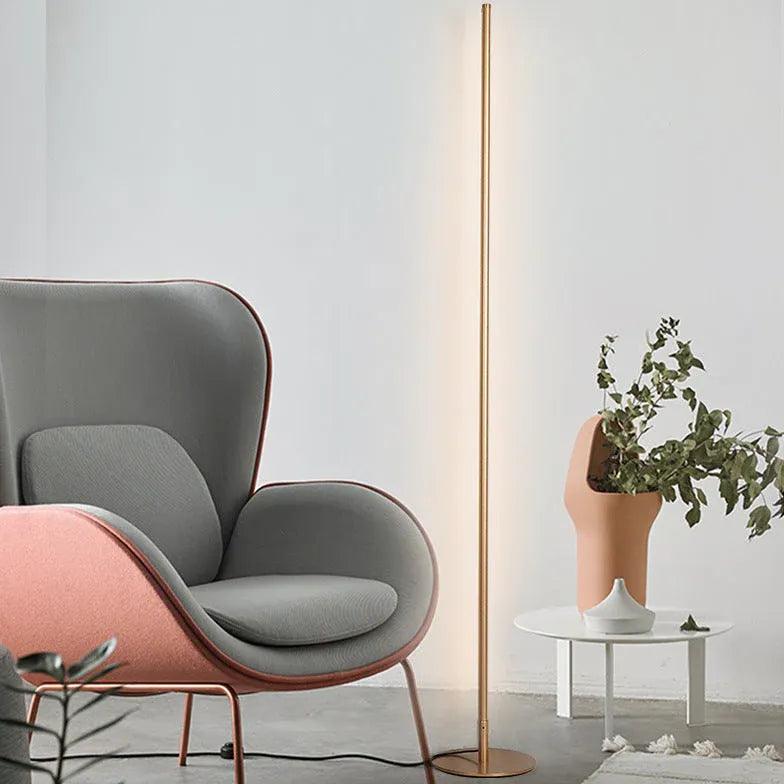 Minimalistisk lineær, moderne LED-gulvlampe | boxzora