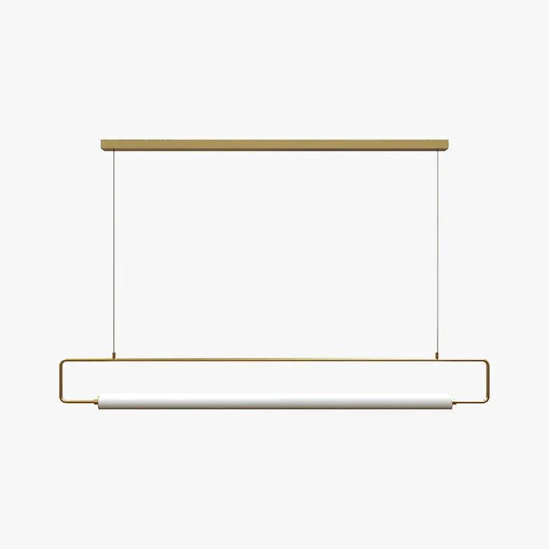Suspension moderne rectangulaire en fer pour table de salle à manger | boxzora