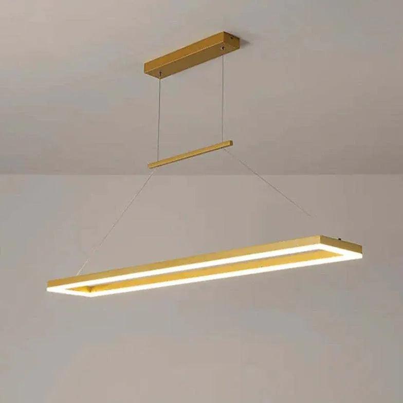 Modern Rectangular Wooden LED Dining Light Pendant | boxzora