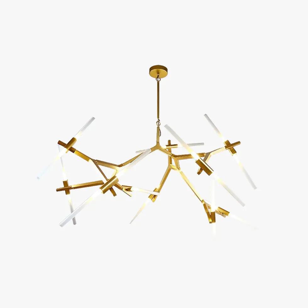 Candelabru modern din sticlă, cu braț reglabil și protecție împotriva orbirii, pentru sufragerie | boxzora