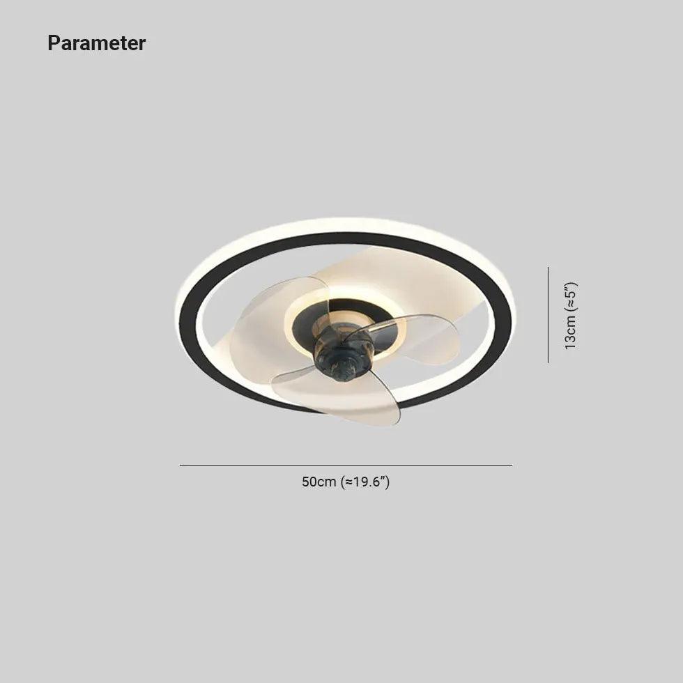 Modern Slim Ceiling Fan Lighting for Living Room | boxzora