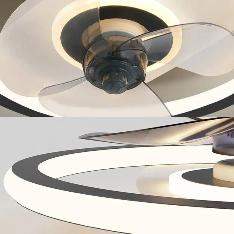 Ventilateur de plafond moderne et fin avec éclairage pour le salon | boxzora