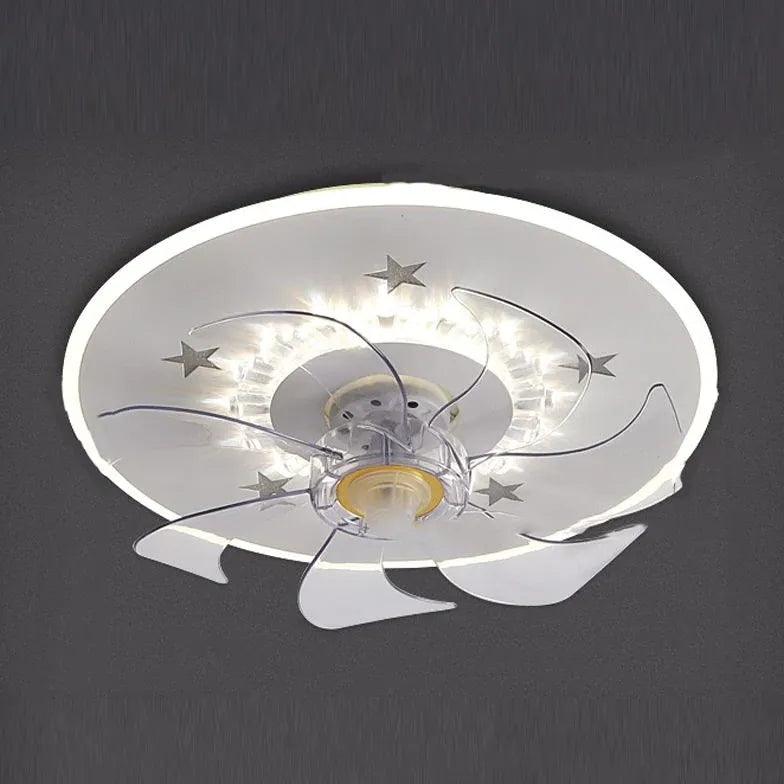 Modern Contemporary Silent Ceiling Fan with Light for Living Room | boxzora
