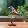 Sculpture d’oiseau faite à la main — Finitions artisanales