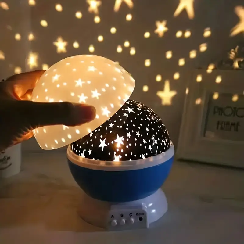Lampka nocna LED z projektorem rozgwieżdżonego nieba – zmieniające się kolory światła