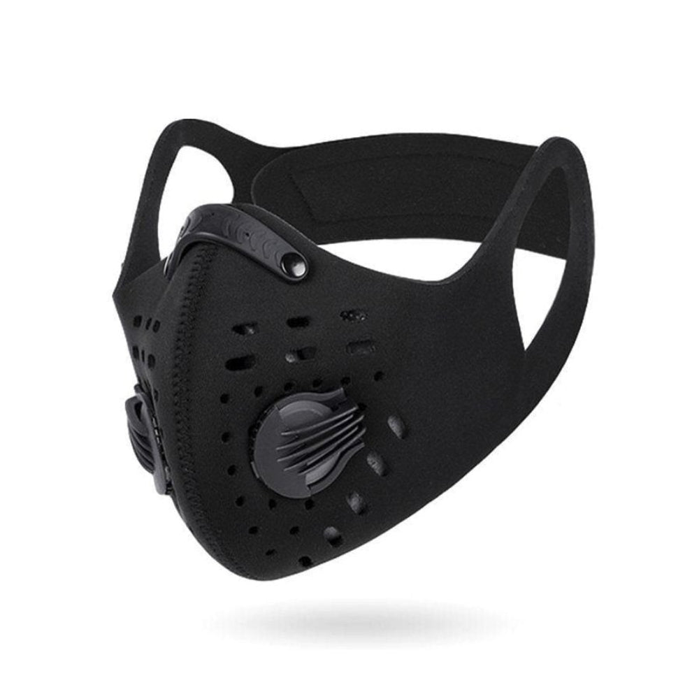 Reusable Anti-Pollution Face Mask – 5-Layer Filter & Dual Valves