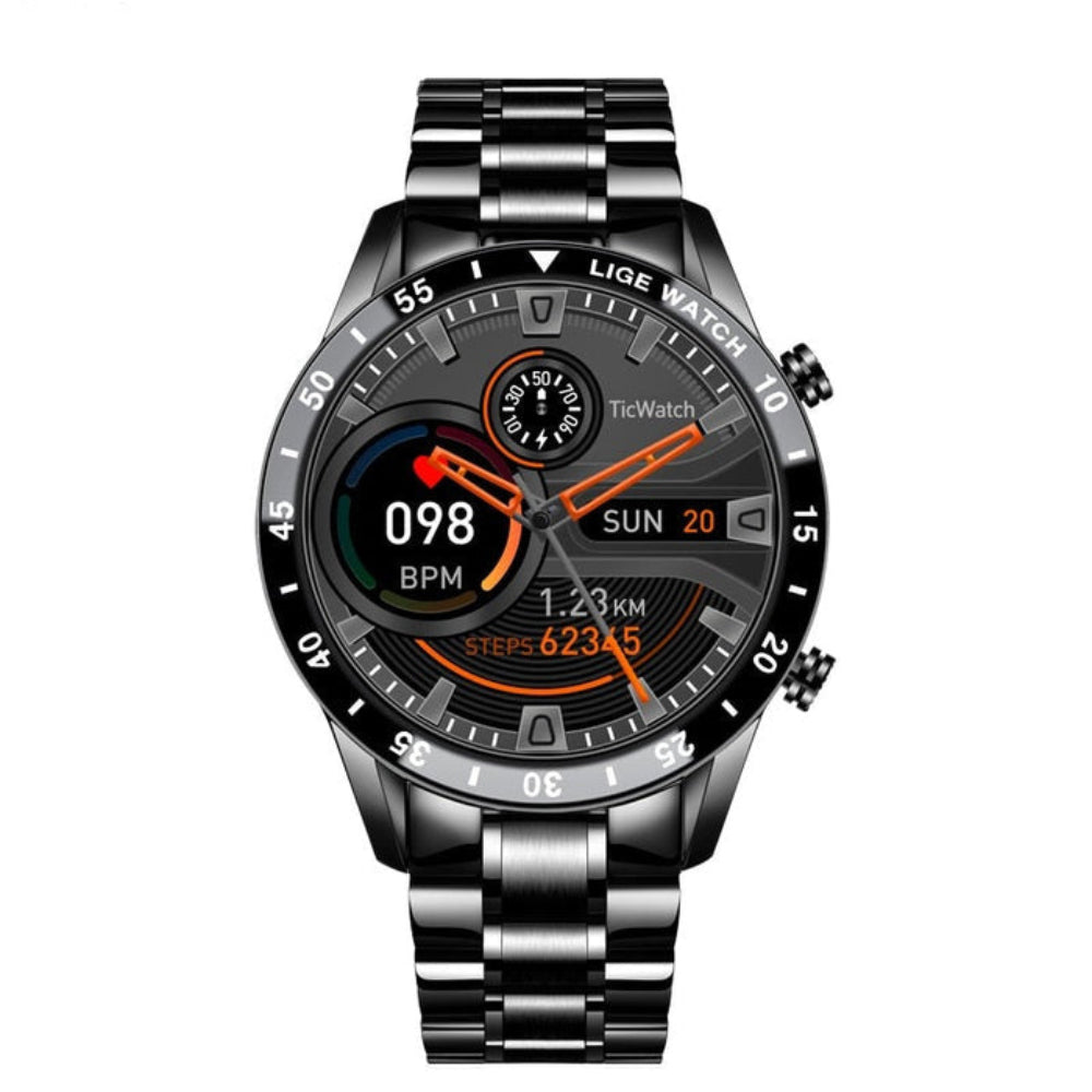Smartwatch aus Edelstahl — 4G-Gesundheitstracker
