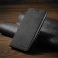 iPhone Leather Case — Secure Magnetic Closure & Impact Protection