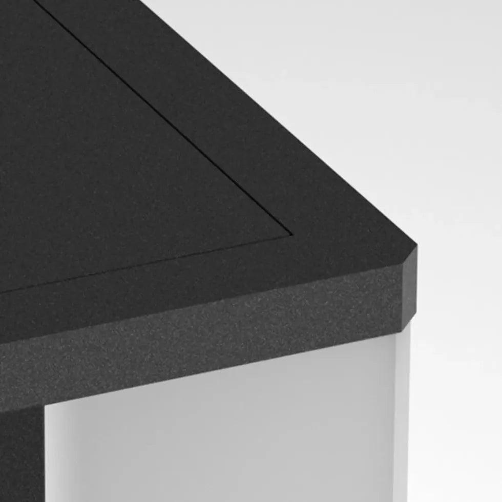 Lampe solaire moderne sur pied, étanche, noire, pour la terrasse | boxzora