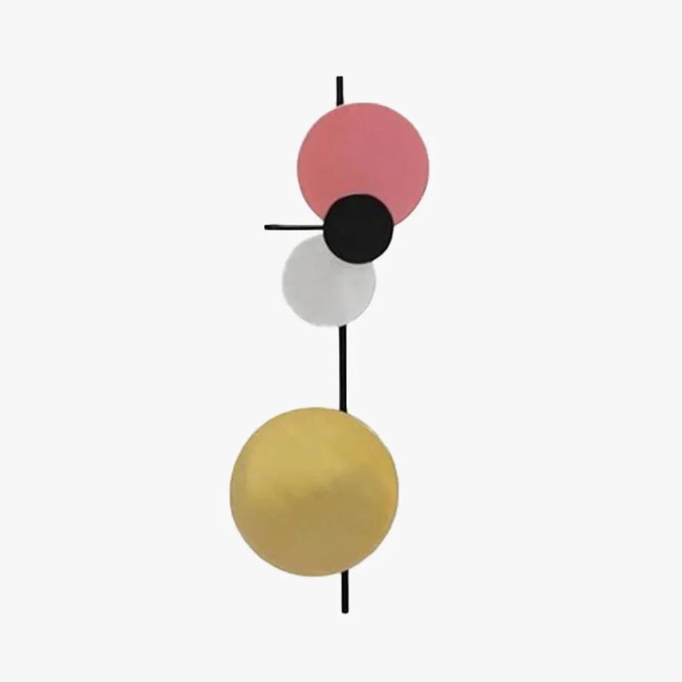 Aplique de pared circular LED moderno estilo macaron para dormitorio | boxzora