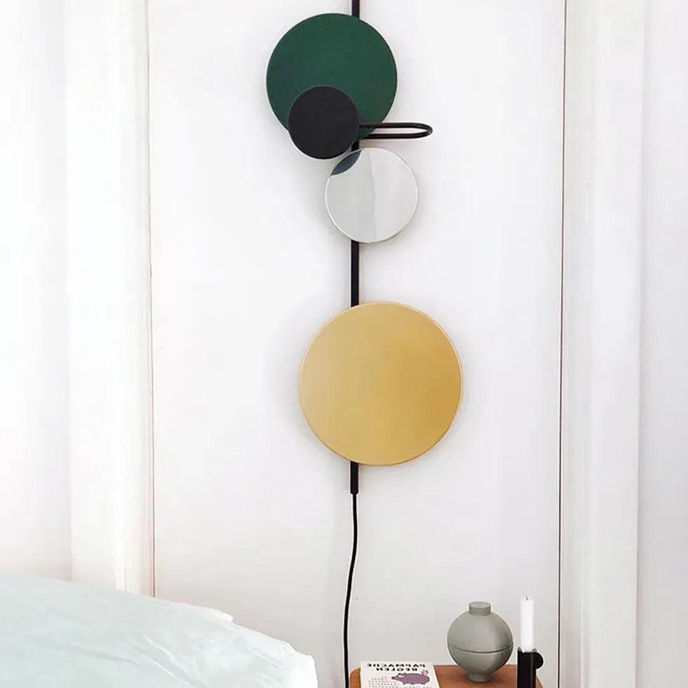 Moderne rund makronvegglampe med LED for soverommet | boxzora
