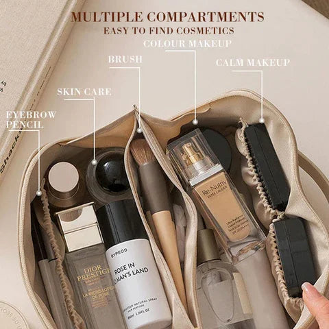 Cosmetic Bag — Elegant Design, Spacious Interior, Multi-Pocket Storage