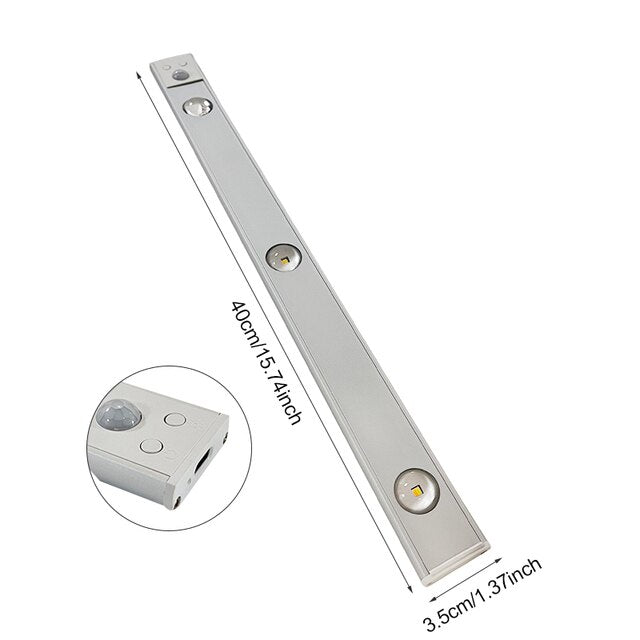 Dobíjecí bezdrátové LED světlo – pohybový senzor, nastavitelné, 3 barvy