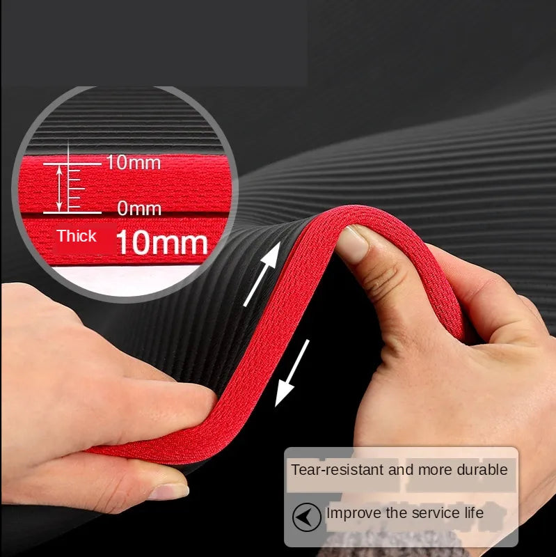 Tappetino da yoga FlexiMat — Superficie antiscivolo extra spessa da 10 mm, 183x61 cm