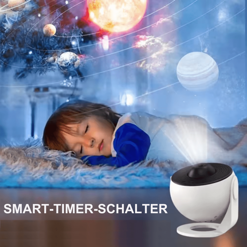 HD Starry Sky Projector — 13 Galaxy Discs, Auto Timer, Quiet