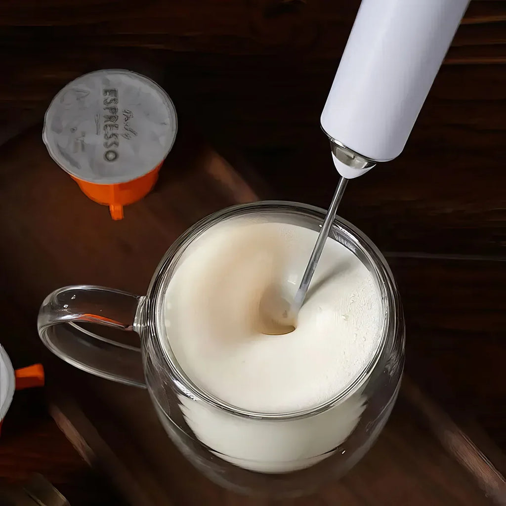 Espumador y batidor de leche portátil de acero inoxidable 304 — 30 cm, 126 g