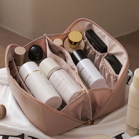 Cosmetic Bag — Elegant Design, Spacious Interior, Multi-Pocket Storage