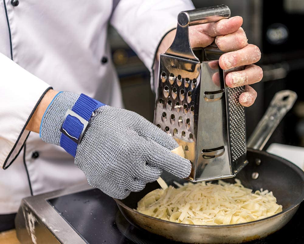 Safehands Metal Glove — Stainless Steel Mesh, 1+1 Free Set