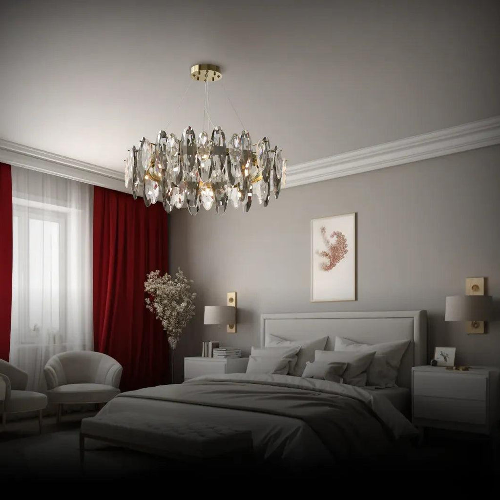 Suspension luxueuse en verre cristal pour chambre | boxzora