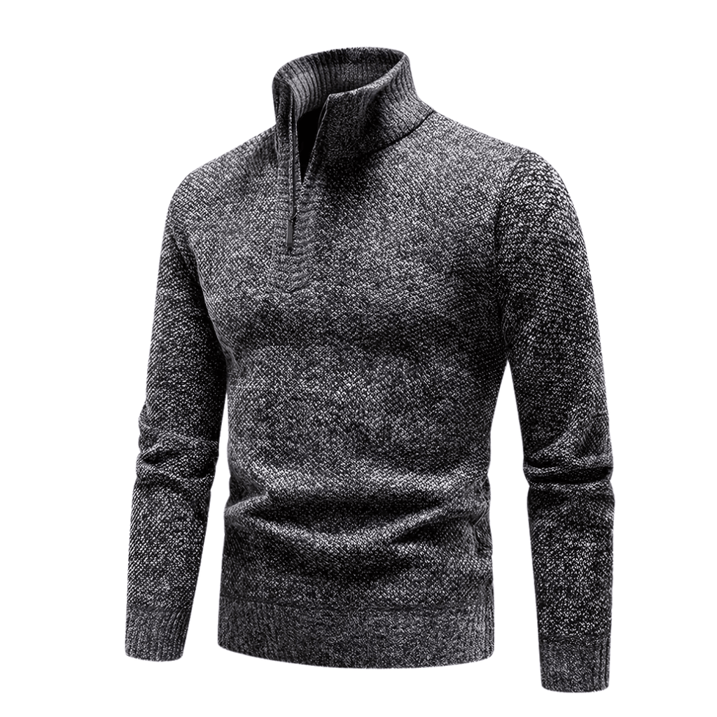 Varm och ventilerande fleece-tröja – halvlång dragkedja framtill