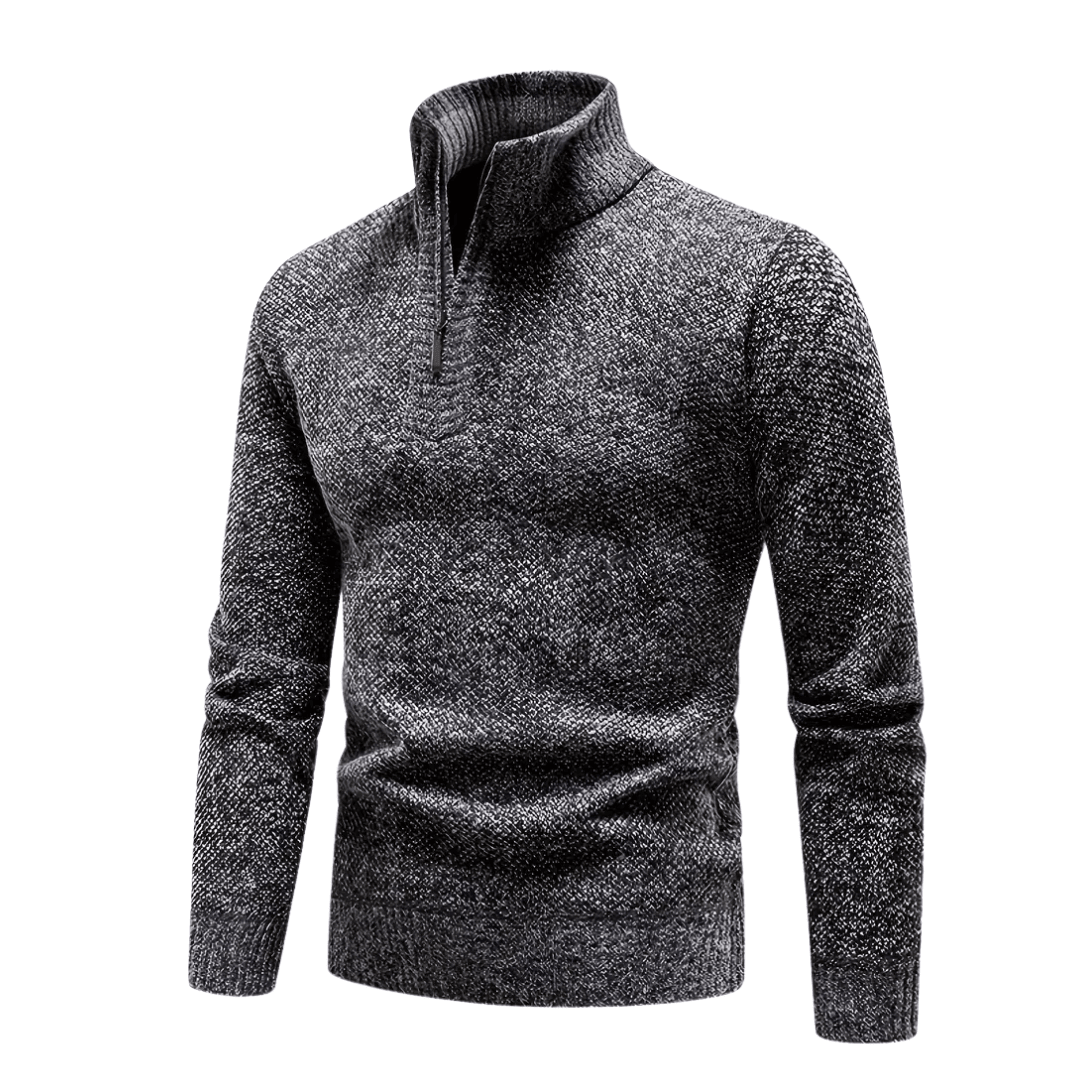 Varm och ventilerande fleece-tröja – halvlång dragkedja framtill