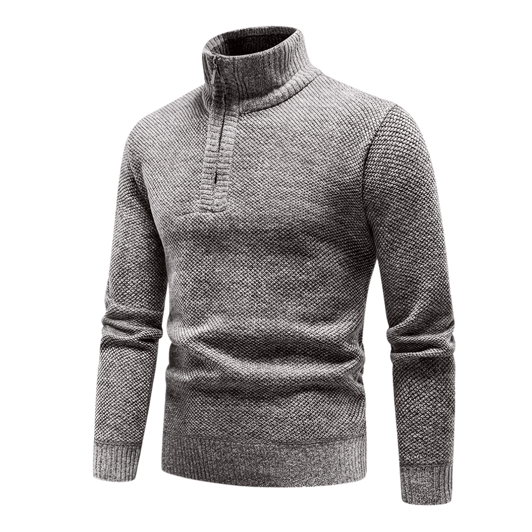 Varm och ventilerande fleece-tröja – halvlång dragkedja framtill