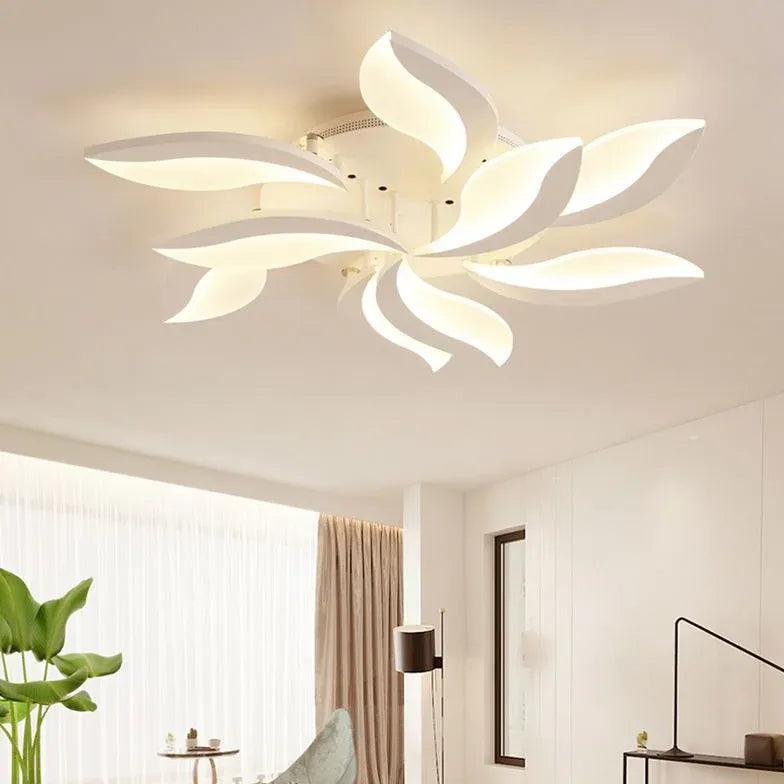 Plafonnier LED en acrylique, style simple, pour salon | boxzora