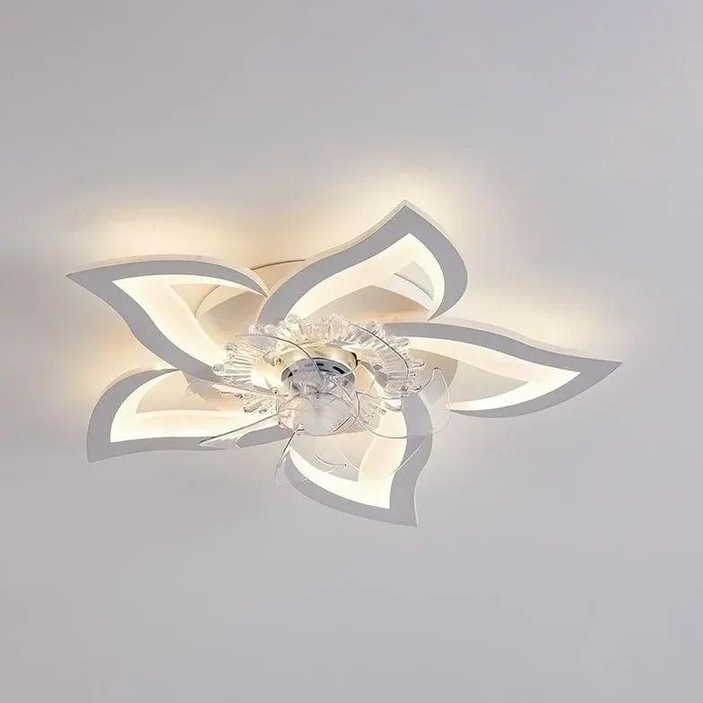 Minimalist Petal Design Invisible Ceiling Fan with Light | boxzora