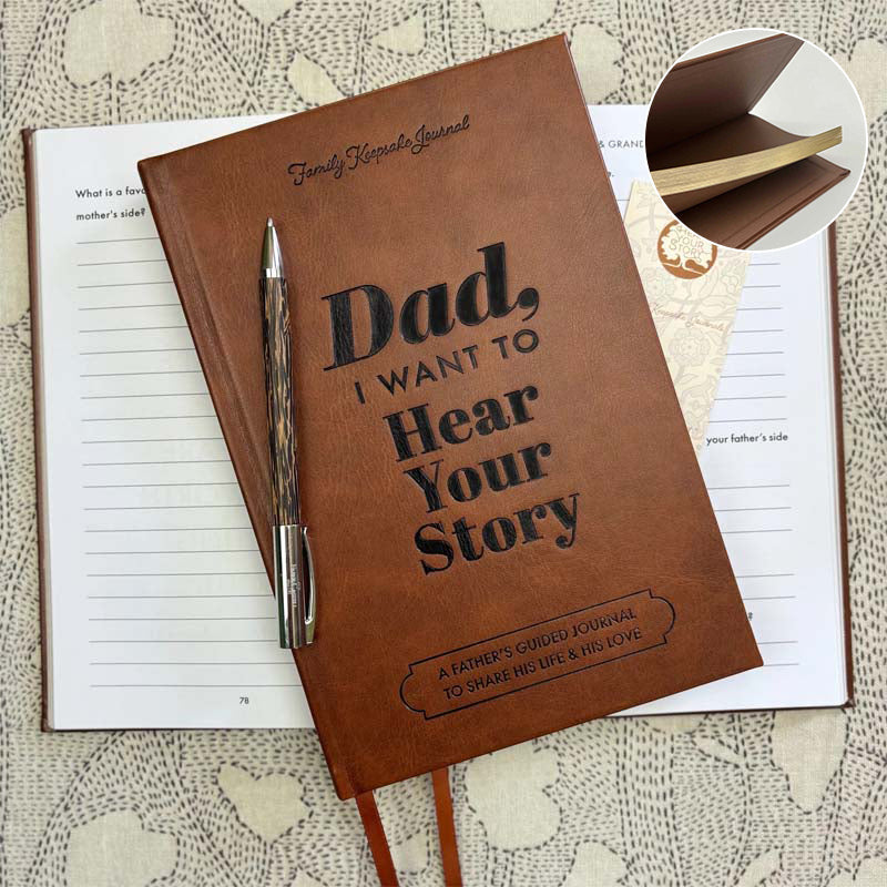 Dad, I Want to Hear Your Story – Legacy Edition Memory Book Over 250 Questions