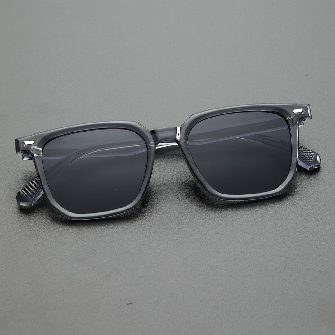 Occhiali da sole da uomo RetroSquare — Montatura quadrata elegante, design leggero e resistente