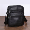 Sac bandoulière en cuir de vache pour homme - Bandoulière réglable, intérieur spacieux