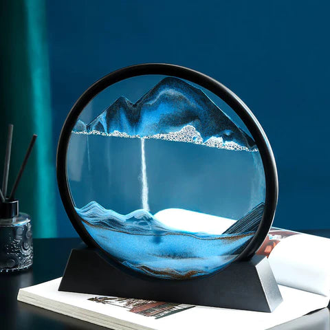 Royaleva Moving Sand Art Sculpture — Animated LED Base, Calming Rotating Flow