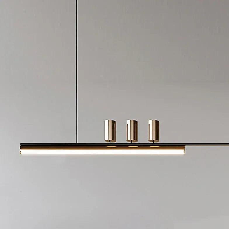 Lineare moderne Pendelleuchte aus Metall für das Esszimmer | boxzora