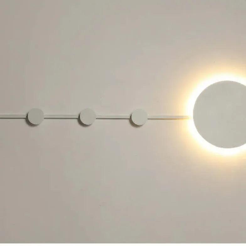 Nordisk minimalistisk enkel vegglampe med knagger | boxzora