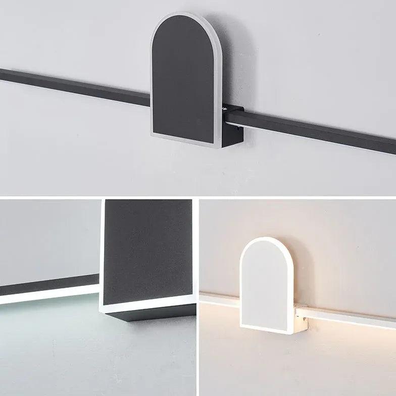Minimalistyczna geometryczna lampa ścienna LED do łazienki | boxzora