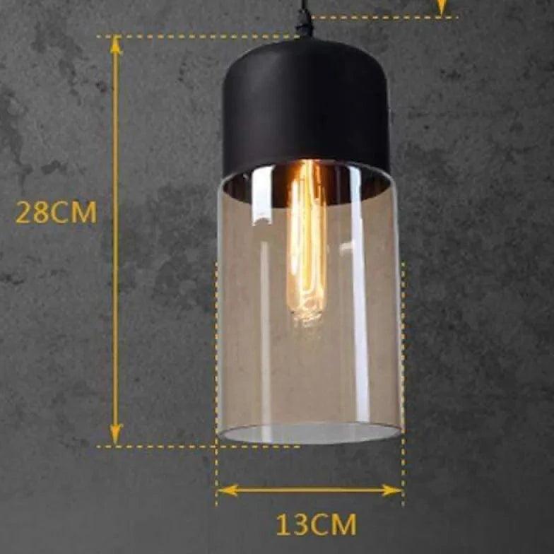 Minimalistyczna nowoczesna szklana lampa wisząca do jadalni | boxzora