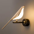 Luxe goudkleurige vogelwandlamp voor de slaapkamer | boxzora
