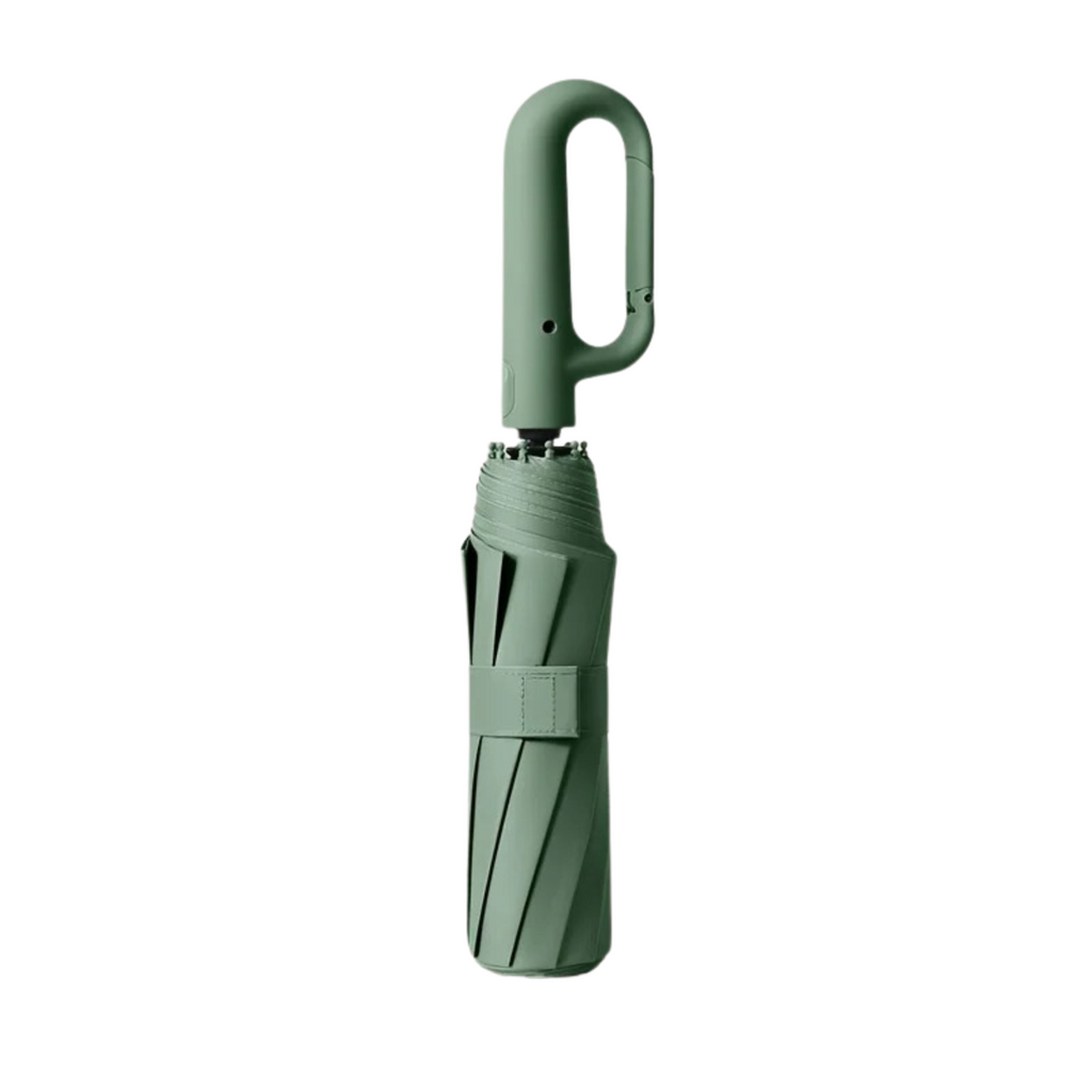 Automatic Compact Folding Umbrella — Wind-Resistant, Large Buckle Handle, Durable Construction