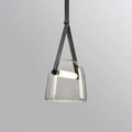 Minimalistische glazen ledhanglamp | boxzora