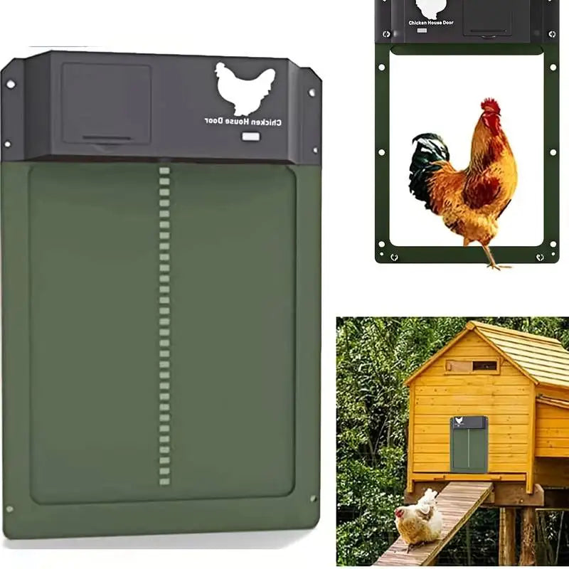 Automatische Poultry PRO+-Hühnertür — wasserdichtes Gehäuse, schnelle Montage