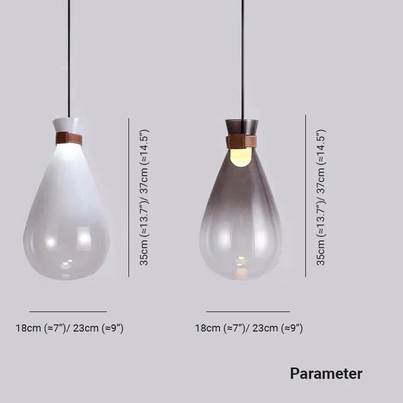 مصباح معلّق عصري بتقنية LED من زجاجة عائمة | boxzora