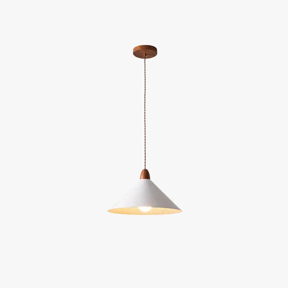 Candeeiro suspenso japonês em estilo creme para mesa de cabeceira | boxzora