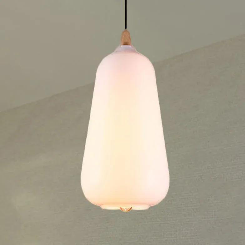Minimalistische Pendelleuchte aus mattiertem Milchglas | boxzora