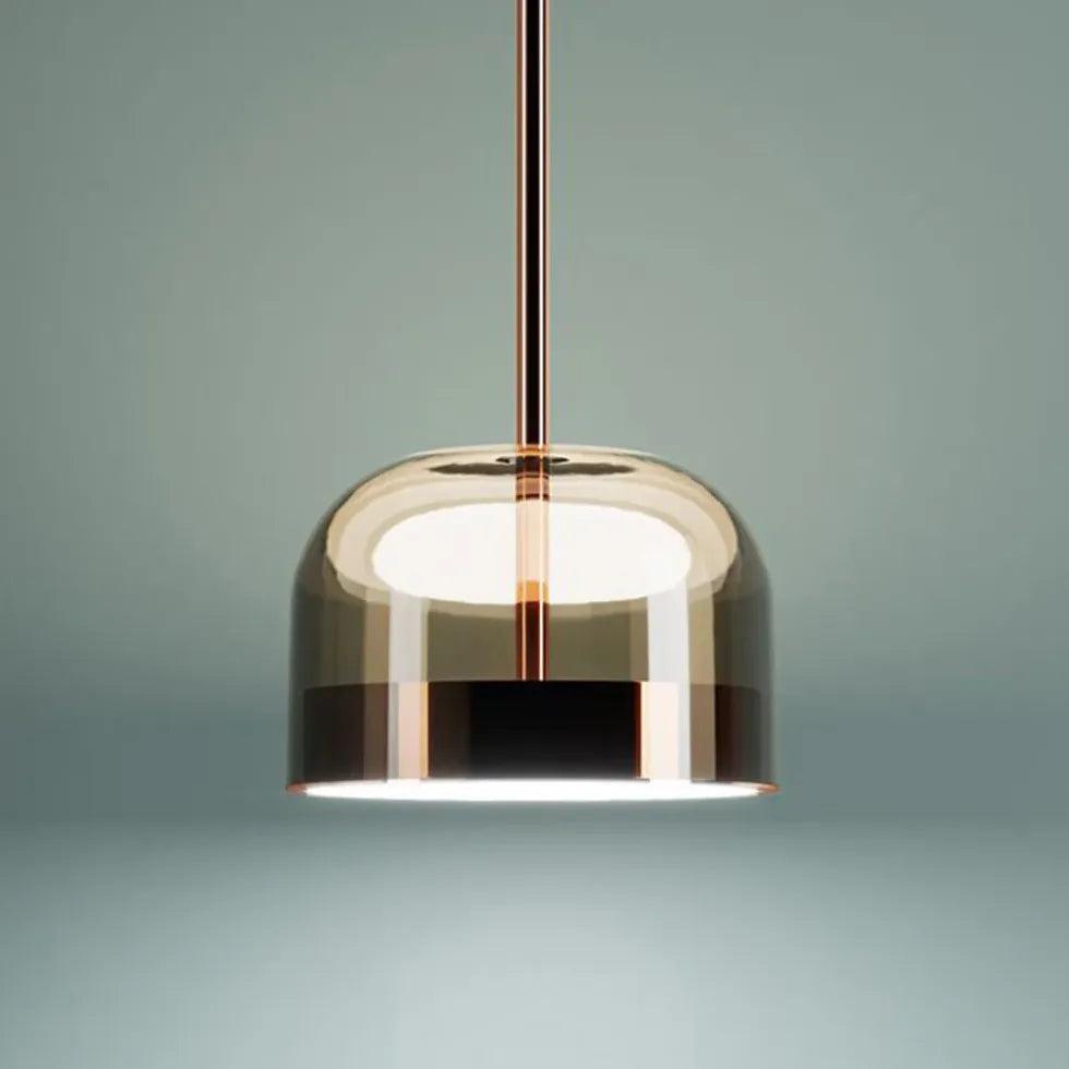 Suspension moderne et simple avec abat-jour en verre | boxzora