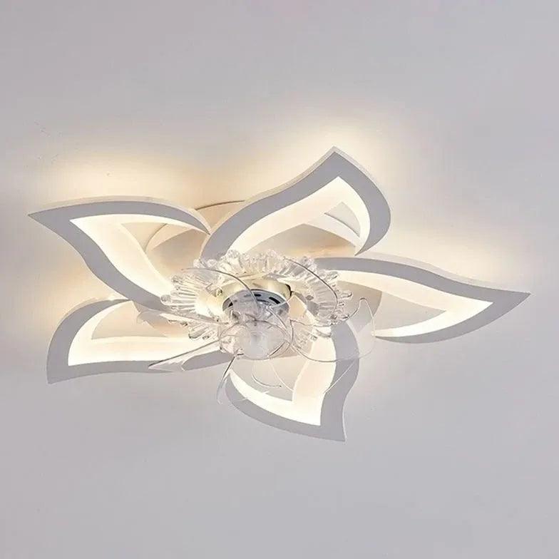 Minimalist Petal Design Invisible Ceiling Fan with Light | boxzora