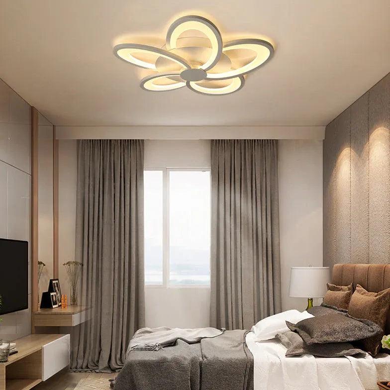 Plafonnier LED en forme de fleur pour chambre | boxzora