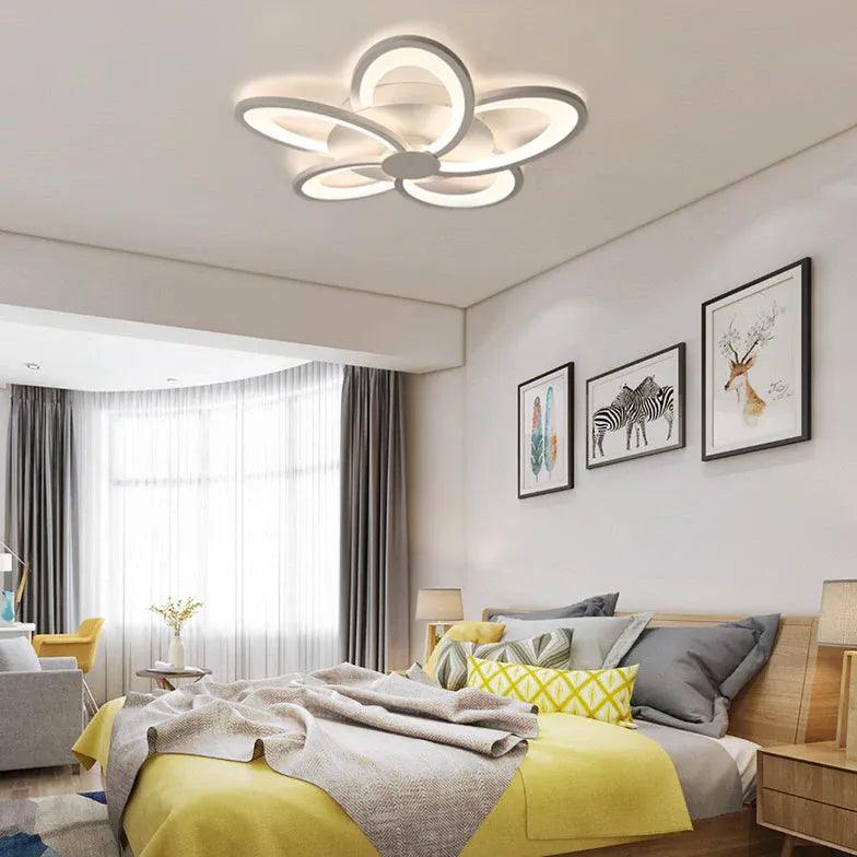 Plafonnier LED en forme de fleur pour chambre | boxzora