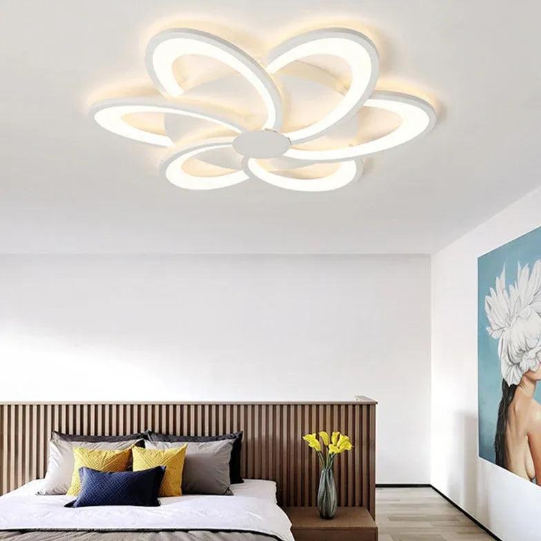 LED-loftlampe i blomsterform til soveværelset | boxzora